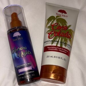 Tree Hut Bundle Aurora Nights Fragrance Mist and Coco Colada Lotion